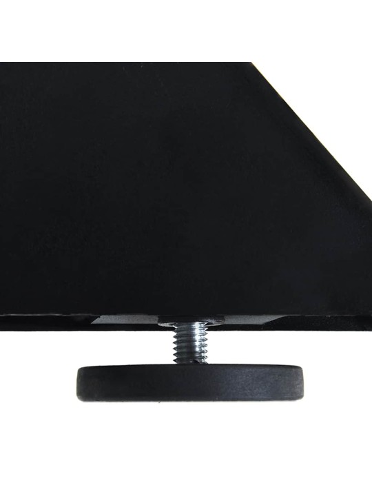 Sohvapöydän jalka hämähäkinmuotoinen musta 98x58x(42-43) cm teräs