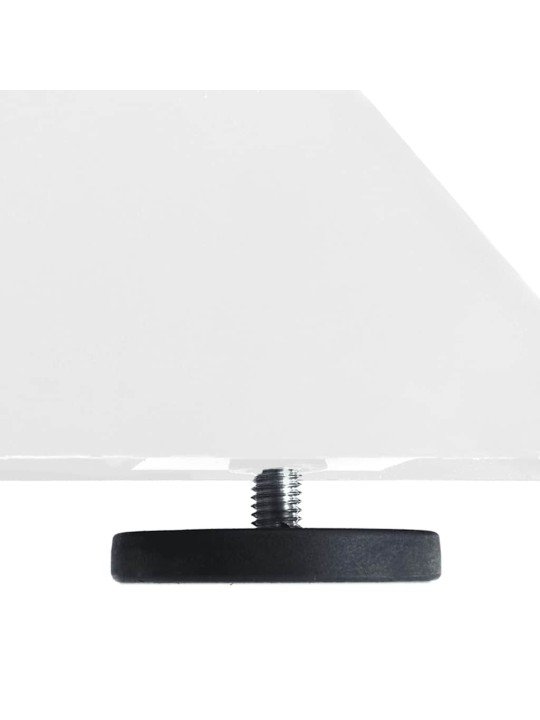 Sohvapöydän jalka hämähäkinmuotoinen valkoinen 98x58x(42-43) cm teräs
