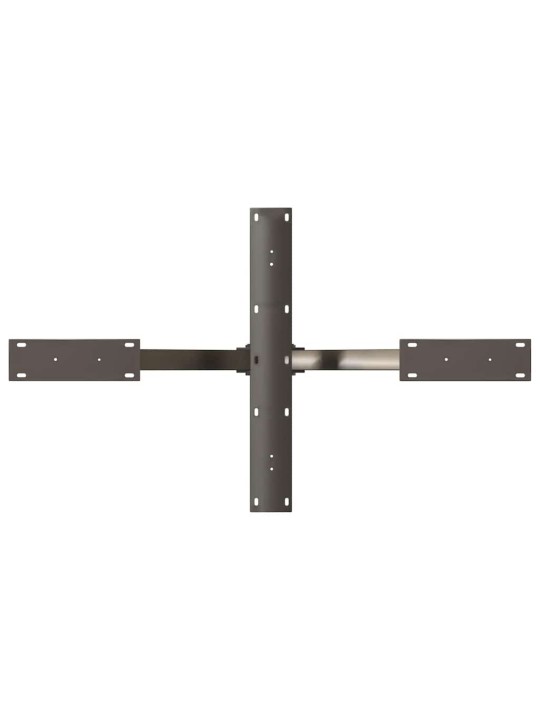 Sohvapöydän jalka hämähäkinmuotoinen musta 98x58x(42-43) cm teräs