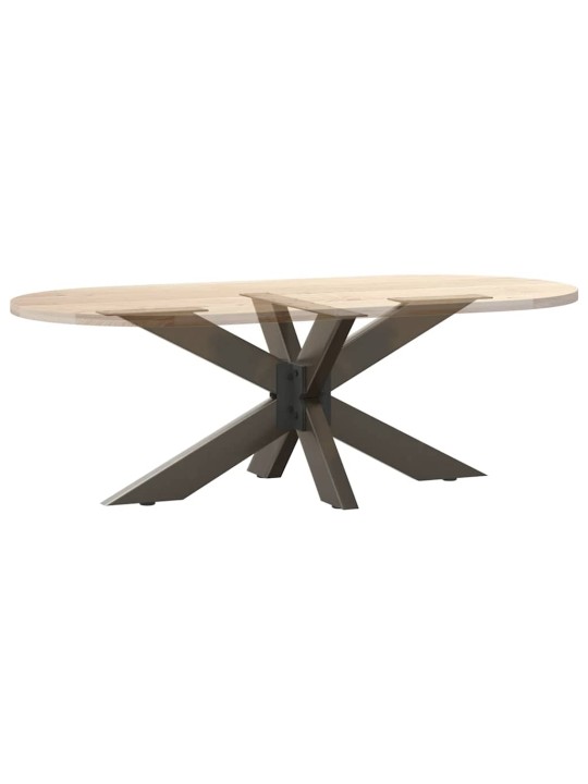 Sohvapöydän jalka hämähäkinmuotoinen musta 98x58x(42-43) cm teräs