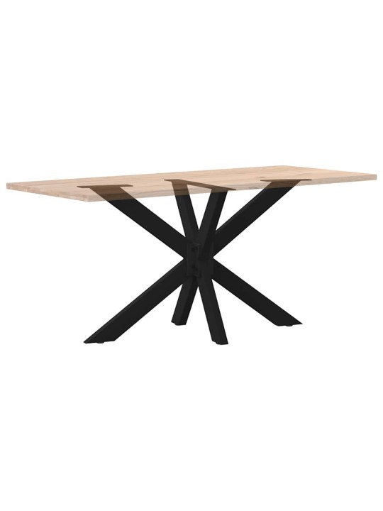 Ruokapöydän jalka hämähäkinmuotoinen musta 120x68x(72-73) cm teräs