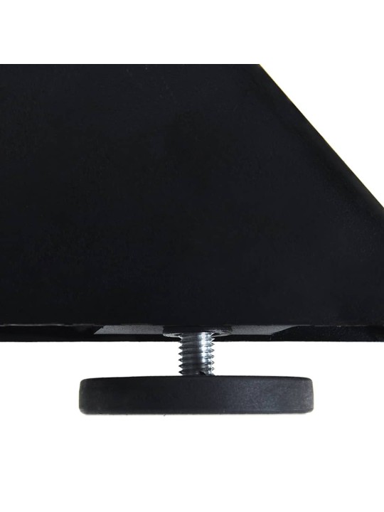 Ruokapöydän jalka hämähäkinmuotoinen musta 120x68x(72-73) cm teräs