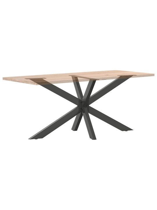 Ruokapöydän jalka hämähäkinmuotoinen antrasiitti 150x78x(72-73) cm teräs