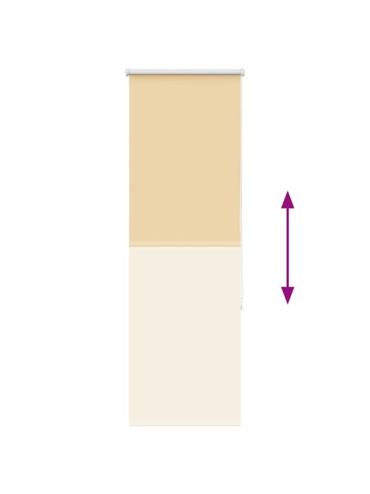 Rullaverho blackout beige 50x130 cm kankaan leveys 45,7 cm