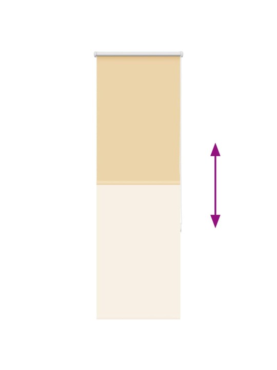 Rullaverho blackout beige 55x130 cm kankaan leveys 50,7 cm