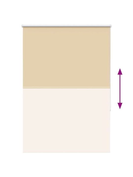 Rullaverho blackout beige 100x130 cm kankaan leveys 95,7 cm