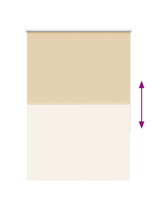 Rullaverho blackout beige 115x130 cm kankaan leveys 110,7 cm