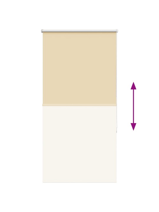 Rullaverho blackout beige 75x150 cm kankaan leveys 70,7 cm