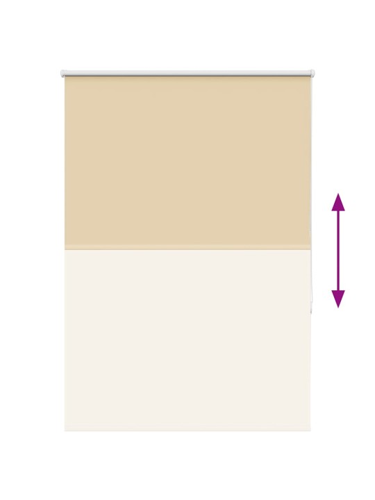 Rullaverho blackout beige 100x150 cm kankaan leveys 95,7 cm