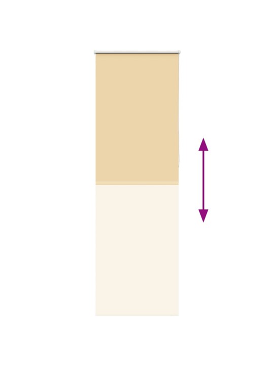Rullaverho blackout beige 75x210 cm kankaan leveys 70,7 cm
