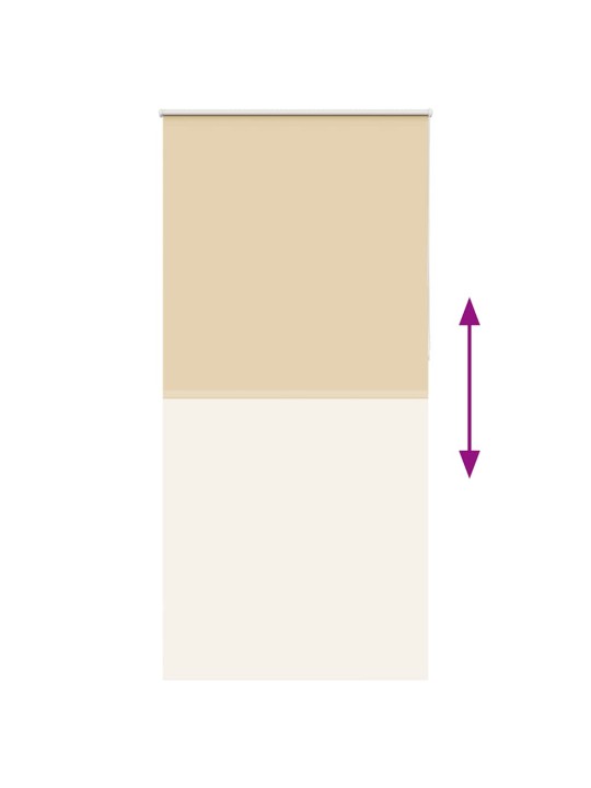 Rullaverho blackout beige 90x210 cm kankaan leveys 85,7 cm