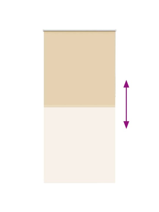 Rullakaihdin blackout beige 105x210 cm kankaan leveys 100,7 cm