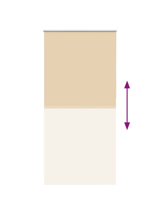 Rullakaihdin blackout beige 110x210 cm kankaan leveys 105,7 cm