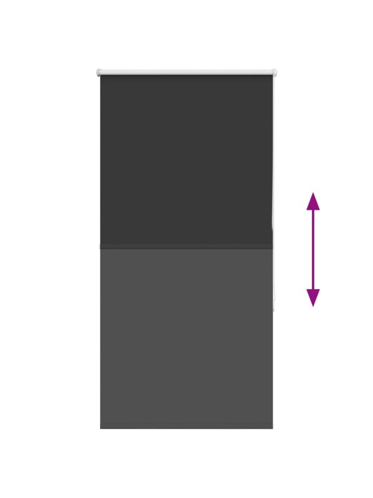 Rullaverho blackout musta 65x130 cm kankaan leveys 60,7 cm