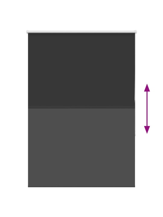 Rullaverho blackout musta 110x130 cm kankaan leveys 105,7 cm