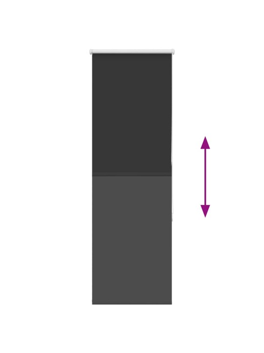 Rullaverho blackout musta 55x150 cm kankaan leveys 50,7 cm