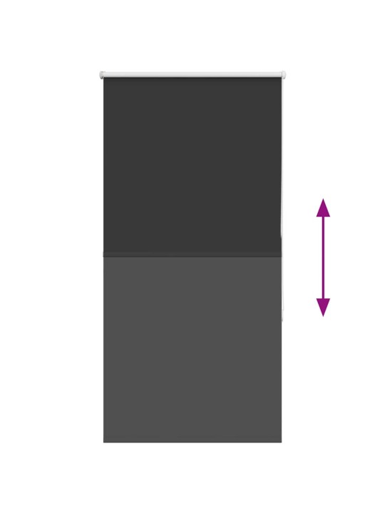 Rullaverho blackout musta 70x175 cm kankaan leveys 65,7 cm