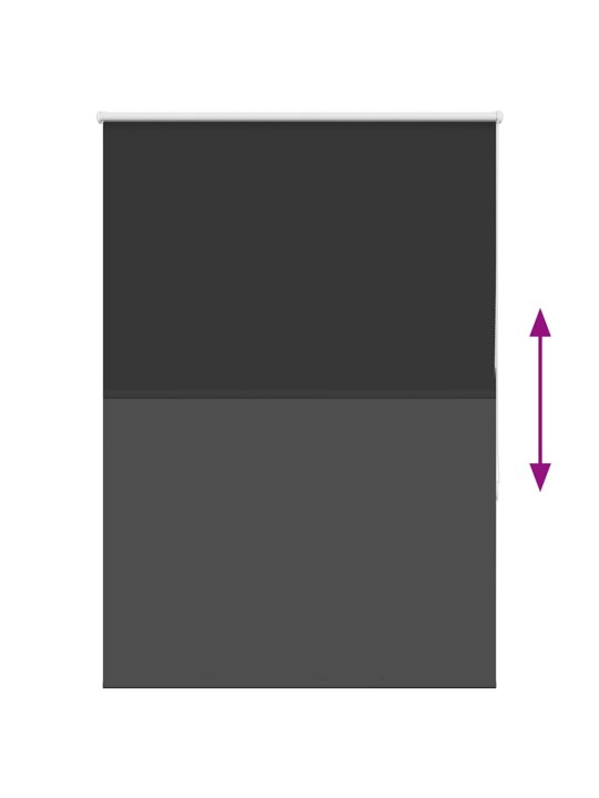 Rullaverho blackout musta 105x175 cm kankaan leveys 100,7 cm