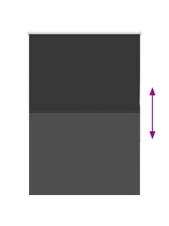 Rullaverho blackout musta 110x175 cm kankaan leveys 105,7 cm