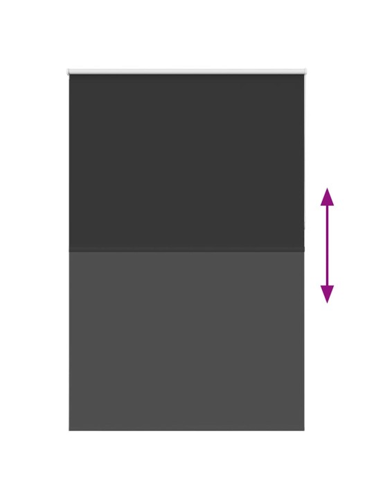 Rullaverho blackout musta 160x210 cm kankaan leveys 156,6 cm