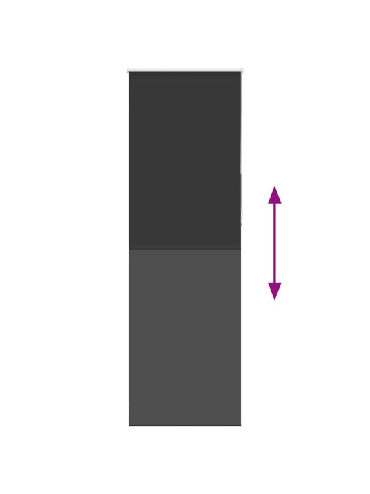 Rullaverho blackout musta 70x230 cm kankaan leveys 65,7 cm