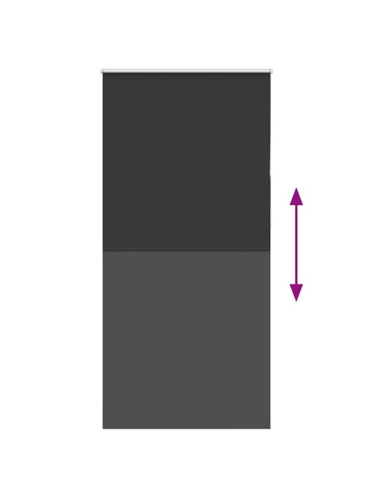 Rullaverho blackout musta 105x230 cm kankaan leveys 100,7 cm