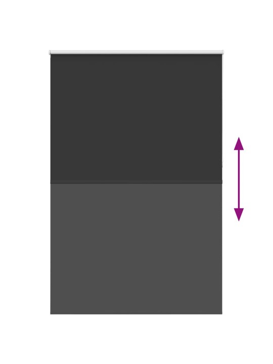 Rullaverho blackout musta 160x230 cm kankaan leveys 156,6 cm
