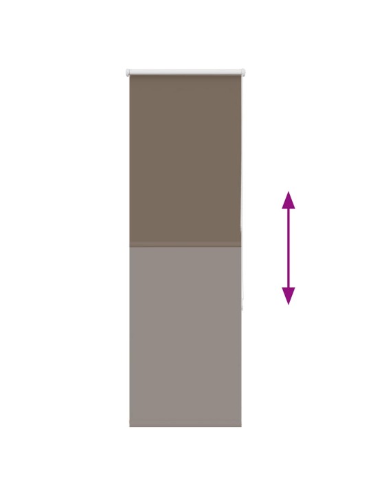 Rullaverho blackout kahvi 40x150 cm kankaan leveys 35,7 cm