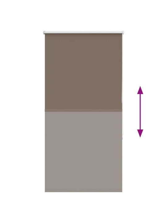 Rullaverho blackout kahvi 80x150 cm kankaan leveys 75,7 cm