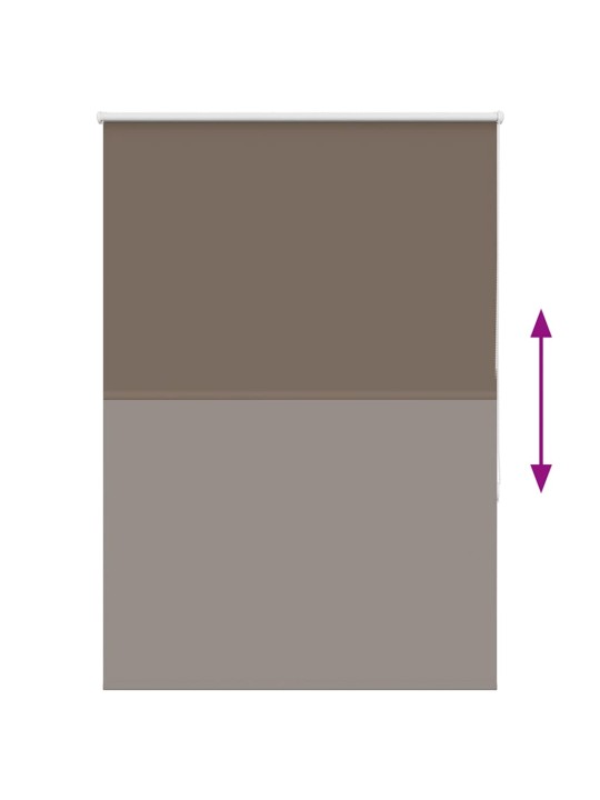 Rullaverho blackout kahvi 100x175 cm kankaan leveys 95,7 cm