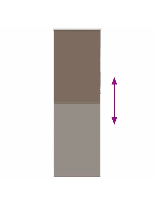 Rullaverho blackout kahvi 85x210 cm kankaan leveys 80,7 cm