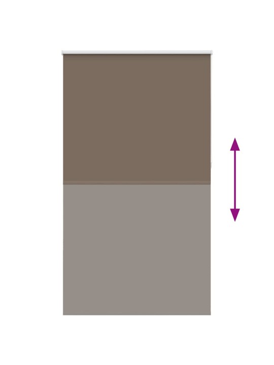 Rullaverho blackout kahvi 140x230 cm kankaan leveys 136,6 cm