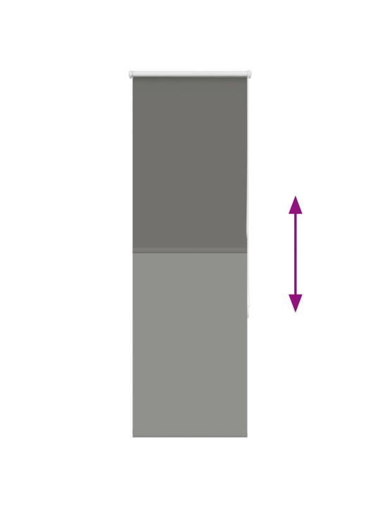 Rullaverho blackout harmaa 40x130 cm kankaan leveys 35,7 cm