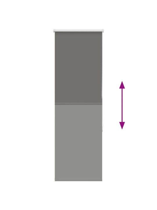 Rullaverho blackout harmaa 45x130 cm kankaan leveys 40,7 cm