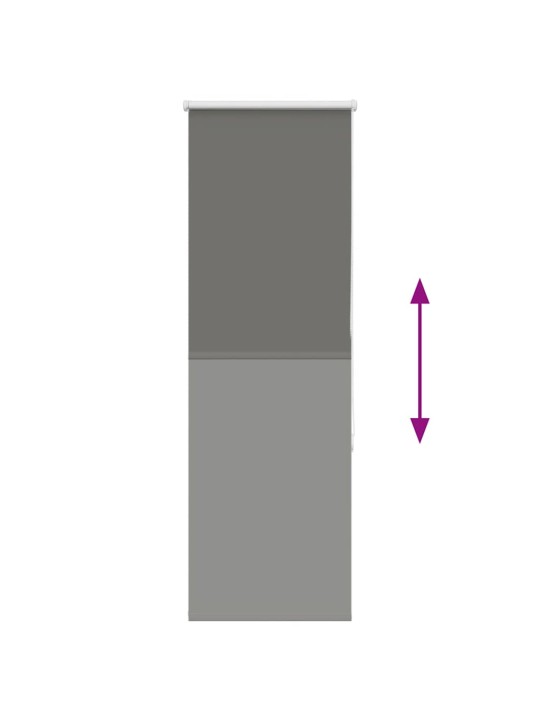 Rullaverho blackout harmaa 60x130 cm kankaan leveys 55,7 cm