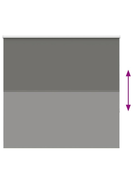 Rullaverho blackout harmaa 160x130 cm kankaan leveys 156,6 cm