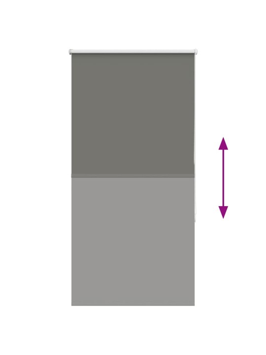 Rullaverho blackout harmaa 70x150 cm kankaan leveys 65,7 cm