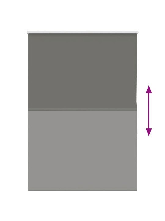 Rullaverho blackout harmaa 105x150 cm kankaan leveys 100,7 cm