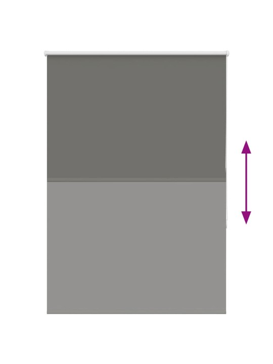 Rullaverho blackout harmaa 115x150 cm kankaan leveys 110,7 cm