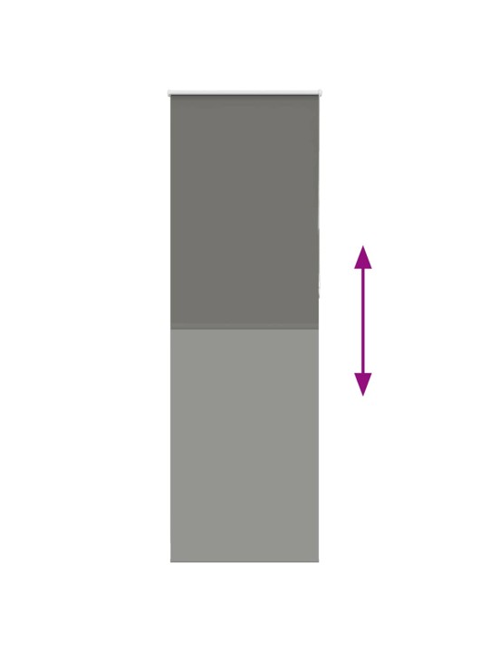 Rullaverho blackout harmaa 80x210 cm kankaan leveys 75,7 cm