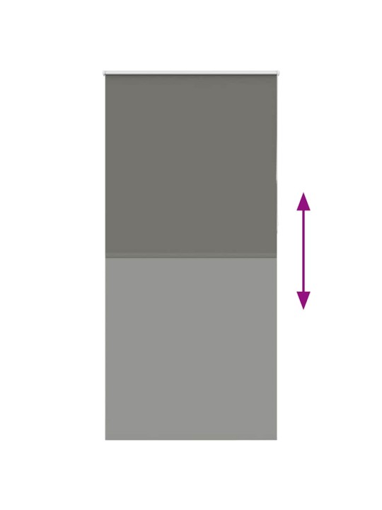 Rullaverho blackout harmaa 110x210 cm kankaan leveys 105,7 cm