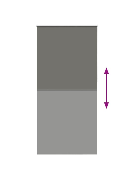 Rullaverho blackout harmaa 115x210 cm kankaan leveys 110,7 cm