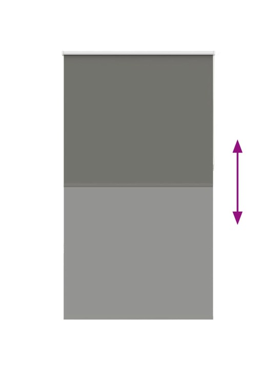 Rullaverho blackout harmaa 120x210 cm kankaan leveys 116,6 cm