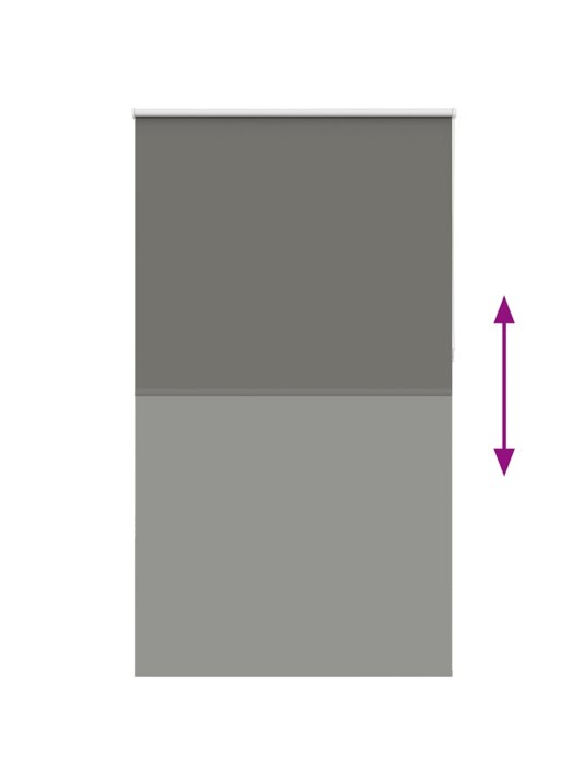 Rullaverho blackout harmaa 125x210 cm kankaan leveys 121,6 cm