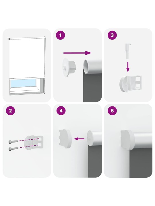 Rullaverho blackout harmaa 130x210 cm kankaan leveys 126,6 cm