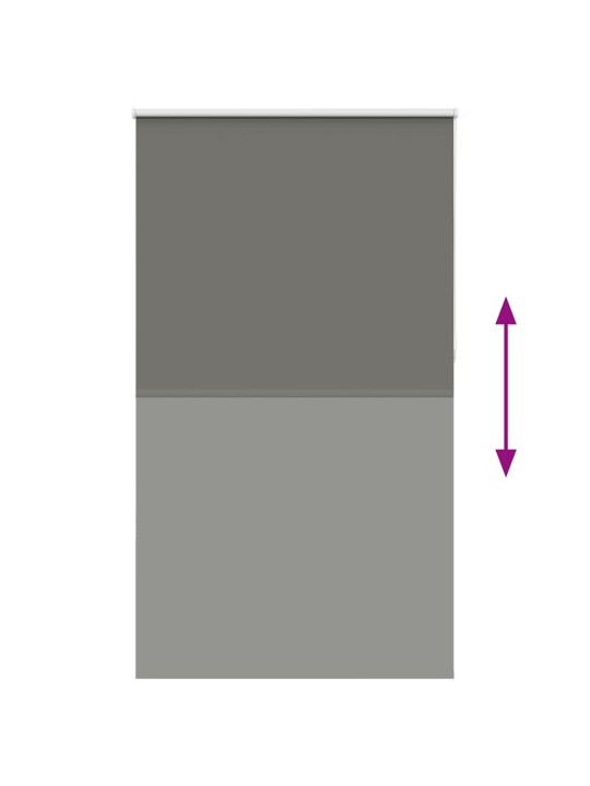 Rullaverho blackout harmaa 135x210 cm kankaan leveys 131,6 cm