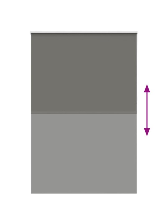 Rullaverho blackout harmaa 155x210 cm kankaan leveys 151,6 cm
