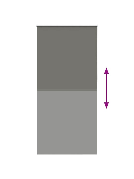 Rullaverho blackout harmaa 100x230 cm kankaan leveys 95,7 cm