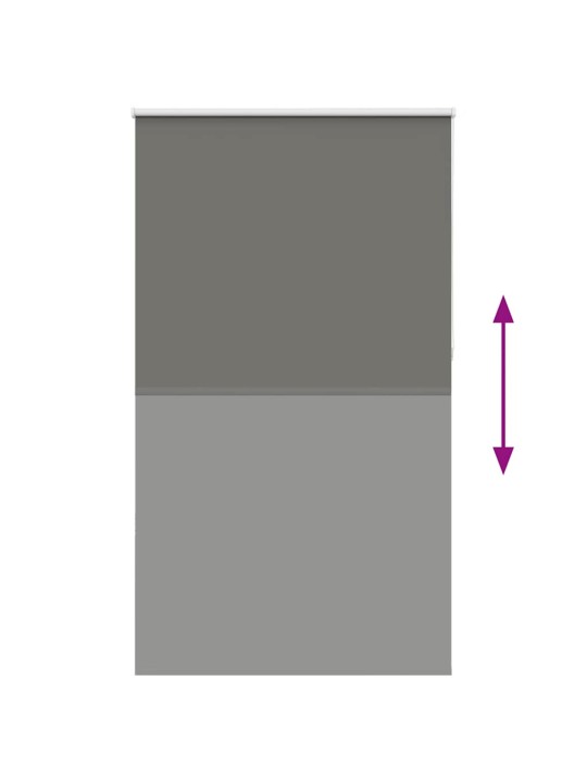 Rullaverho blackout harmaa 135x230 cm kankaan leveys 131,6 cm