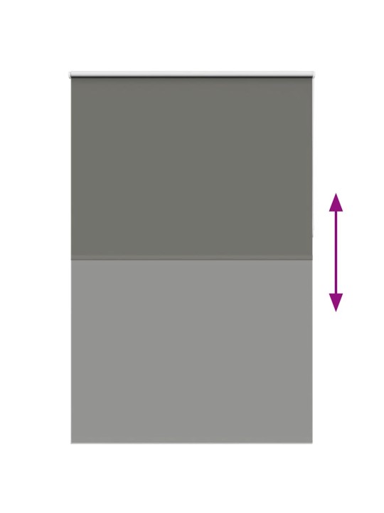 Rullaverho blackout harmaa 150x230 cm kankaan leveys 146,6 cm